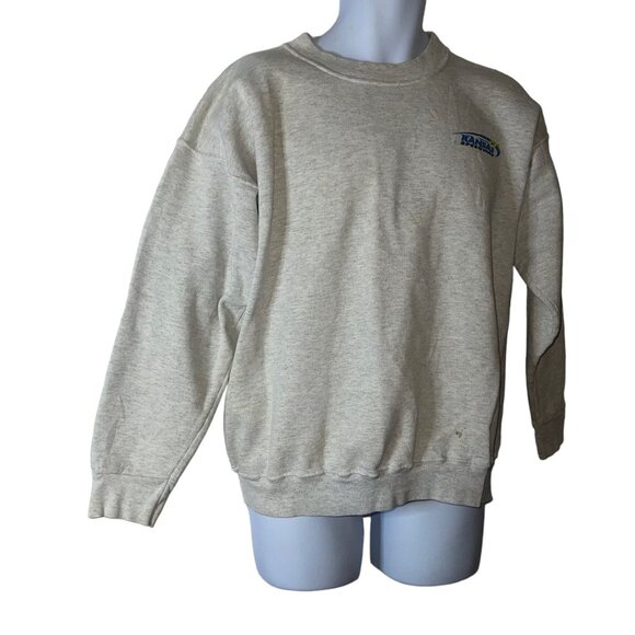 Rare Vintage ISC Kansas Speedway Sweeatshirt Mens L Made USA Well Worn Gray - Picture 5 of 11